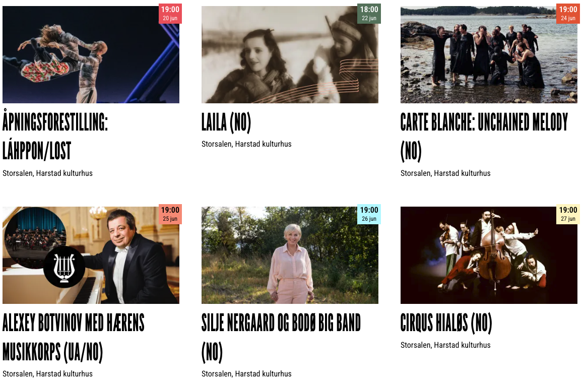 alle storsalforestillinger