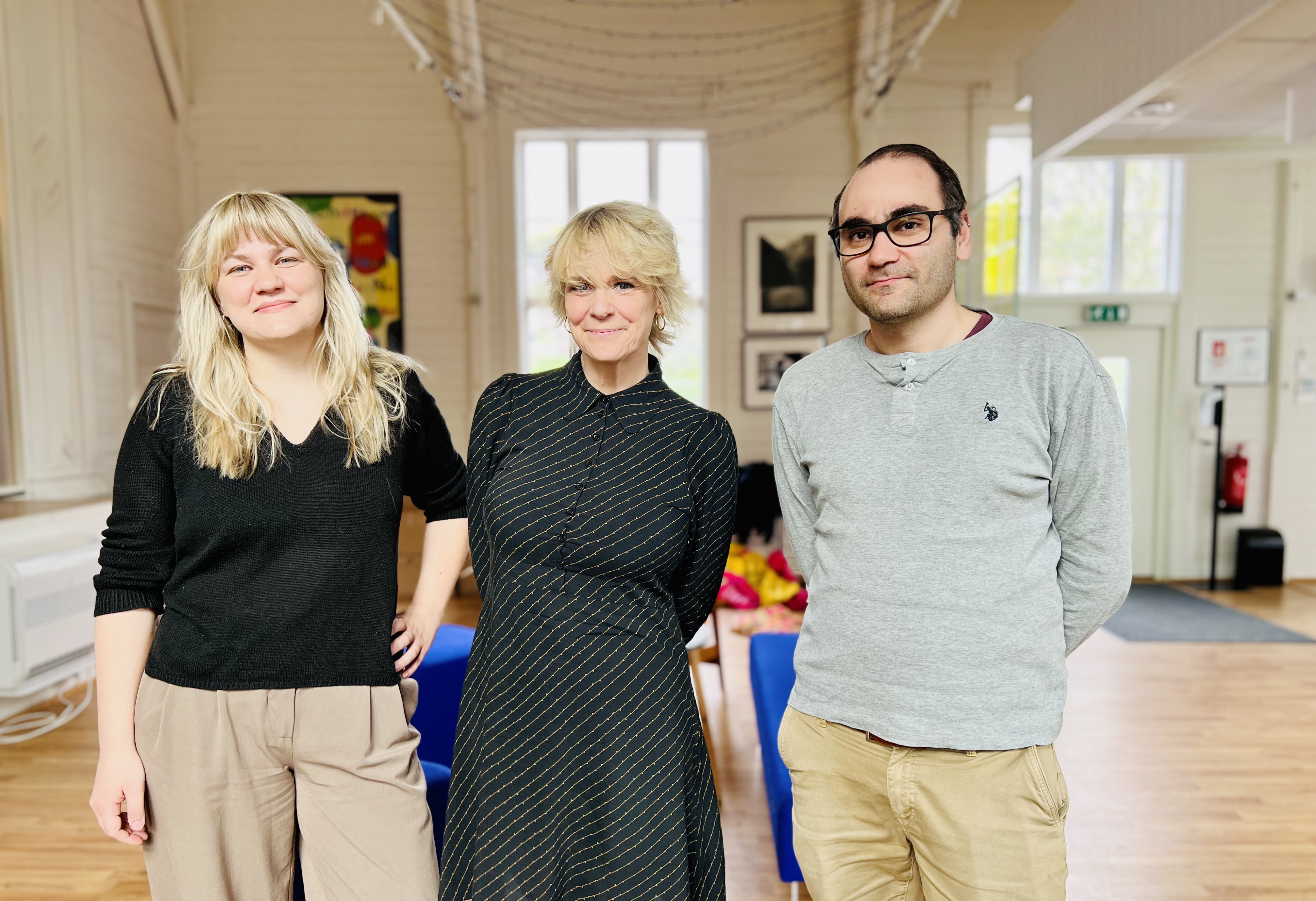 Eirin Lindtner Storesund, direktør Ragnheiður Skúladóttir og Lasse André Mellingsæter. 