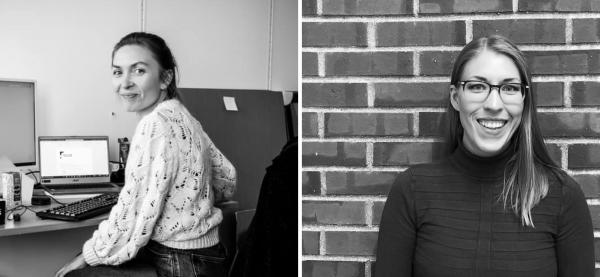 Tine Skjold fra NUK og Nanna Edvardsen fra UiT står bak den nylanserte Inclusive Art Podcast. 