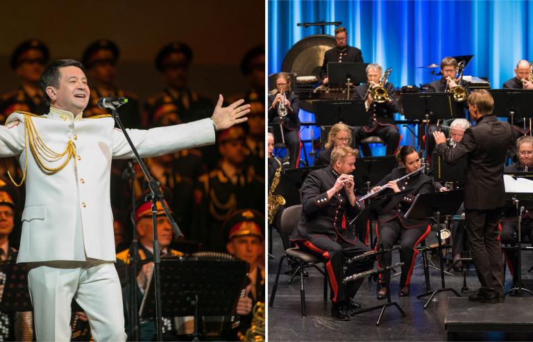 Hærens musikkorps & solister fra Den Russiske Armés kor og orkester spiller i anledning frigjøringsjubileet på Festspillene i Nord-Norge 2019.